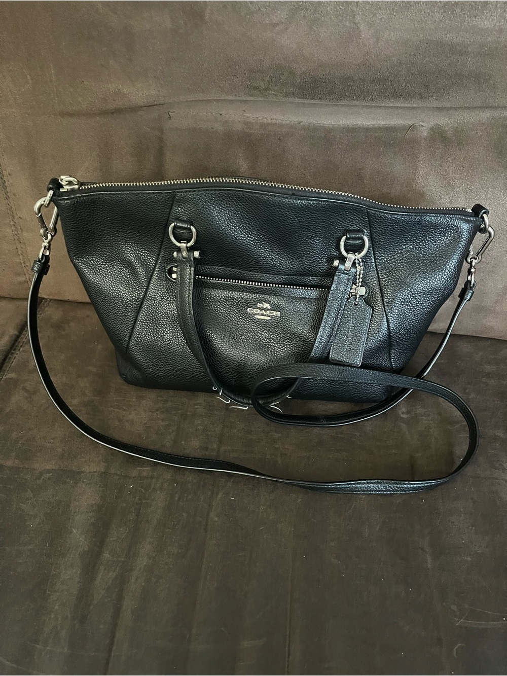Coach Black Leather Satchel